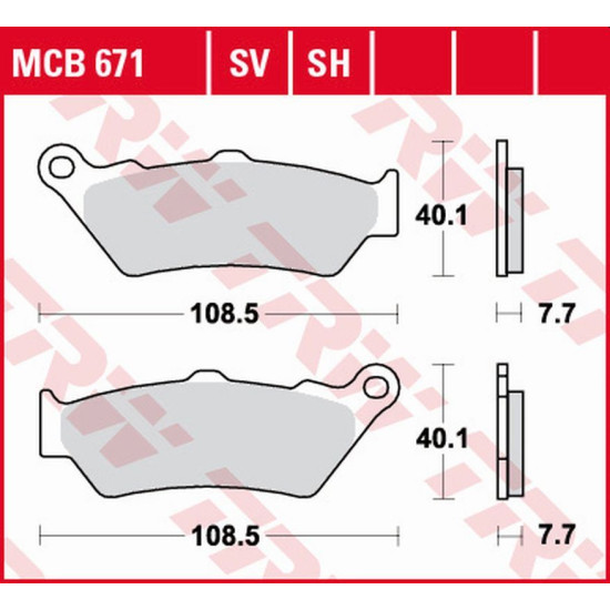 TRW LUCAS ZF brake pads KH209 SINTER STREET BMW R 1200 / 1250 GS / ADV / R / RS / RT '13-, K 1600GT / GTL '11-, DUCATI S