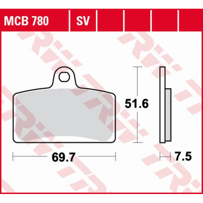TRW LUCAS ZF brake pads KH399 SINTER STREET APRILIA RS4 50 / 125 '11-, DERBI GPR 50 2T '09-'16, GPR 125 2T / 4T '04-'16,