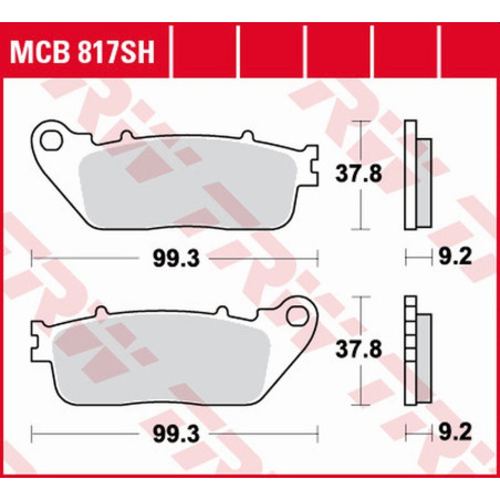 TRW LUCAS ZF brake pads KH488 SINTER STREET HONDA VFR 800F '14-, VFR 800X CROSSRUNNER '11-, CB 1000R '08-'16, VFR 1200F