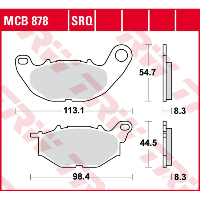 TRW LUCAS ZF brake pads KH663 SINTER TRACK YAMAHA YZF 250R '15-, X-MAX 300 '18-, YZF R3 '15-, MT-03 '17-, front