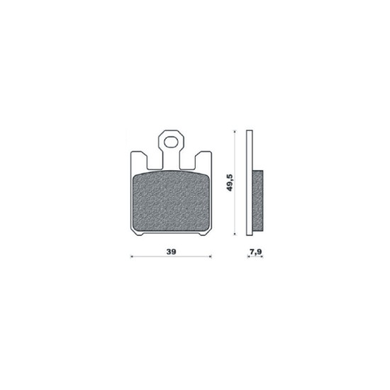 BRENTA brake pads KH369 / 4 Metalic sinter (gold color) (FT 4119)