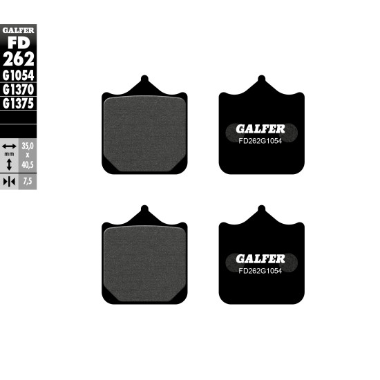 GALFER brake pads KH322 / 4 front (BREMBO)