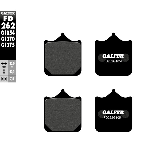 GALFER brake pads KH322 / 4 front (BREMBO)