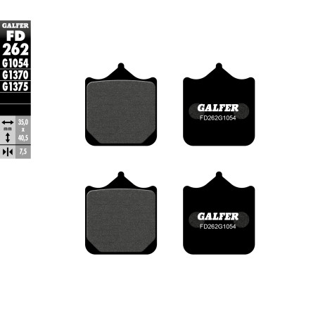 GALFER brake pads KH322 / 4 front (BREMBO)