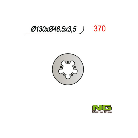 NG brake disc rear GAS GAS TXT 125-321 (130x46x3.5)