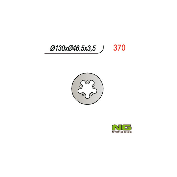 NG brake disc rear GAS GAS TXT 125-321 (130x46x3.5)