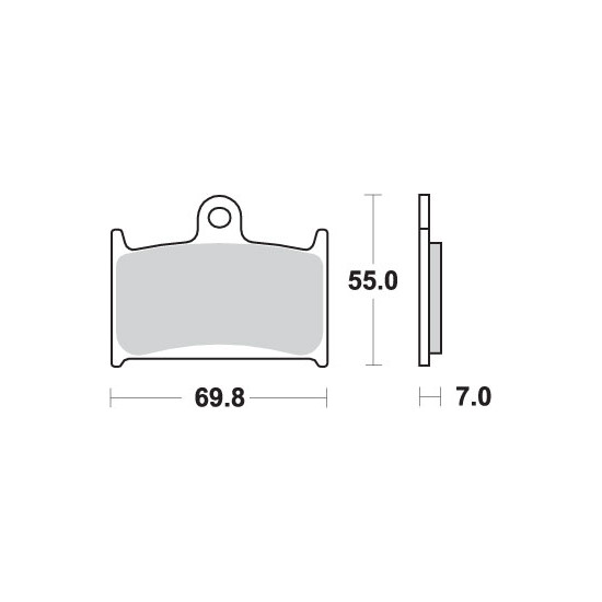 SBS brake pads KH145 / KH236 STREET EXCEL SINTER gold color fits SUZUKI RF900 `94-97 GSF 1200 BANDIT `97-00