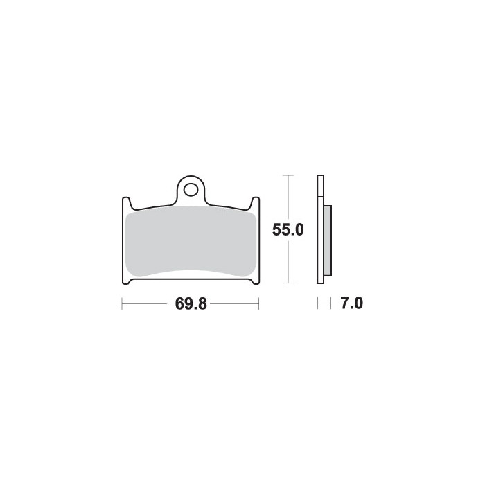 SBS brake pads KH145 / KH236 STREET EXCEL SINTER gold color fits SUZUKI RF900 `94-97 GSF 1200 BANDIT `97-00
