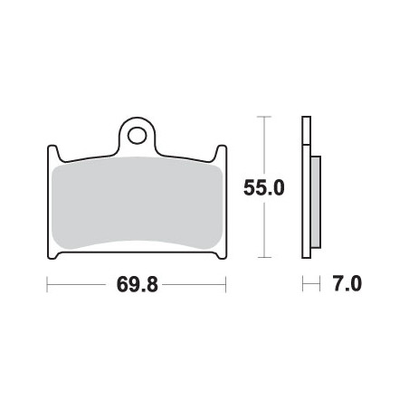 SBS brake pads KH145 / KH236 STREET EXCEL SINTER gold color fits SUZUKI RF900 `94-97 GSF 1200 BANDIT `97-00