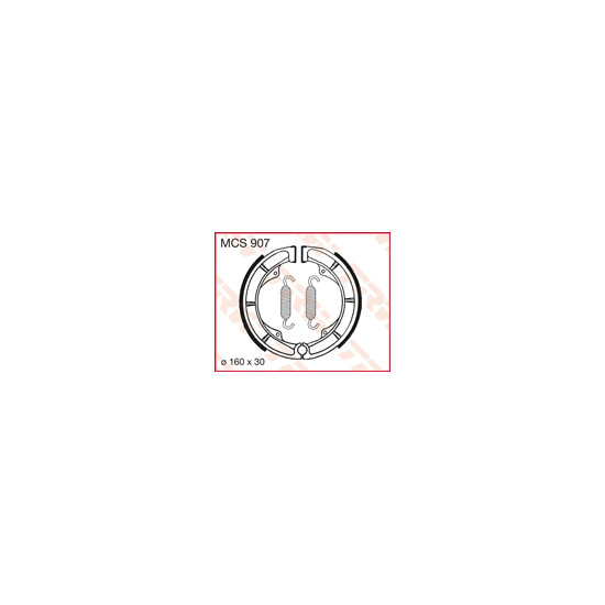 TRW LUCAS drum brake pads (160X30mm) (S606)