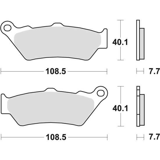 TRW LUCAS brake pads KH209 KH209 / 2 SINTER STREET APRILIA PEGASO 650 97-10 ETV 1000 CAPONORD 01-09, BMW F 650 / CS / GS