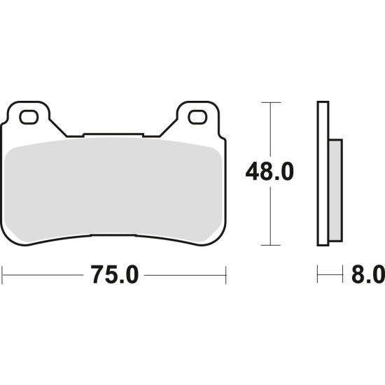 TRW LUCAS brake pads KH390 SINTER STREET HONDA CBR 600 RR 05-16, CBR 1000 FIREBLADE 04-16, front