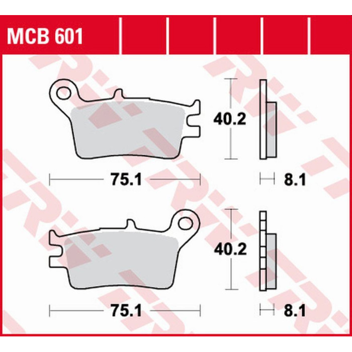 TRW LUCAS ZF brake pads KH153 ORGANIC HONDA CRM 250R '89-'90 rear