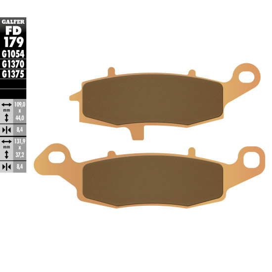 GALFER brake pads KH231 Metalic sinter (gold color) SPORT
