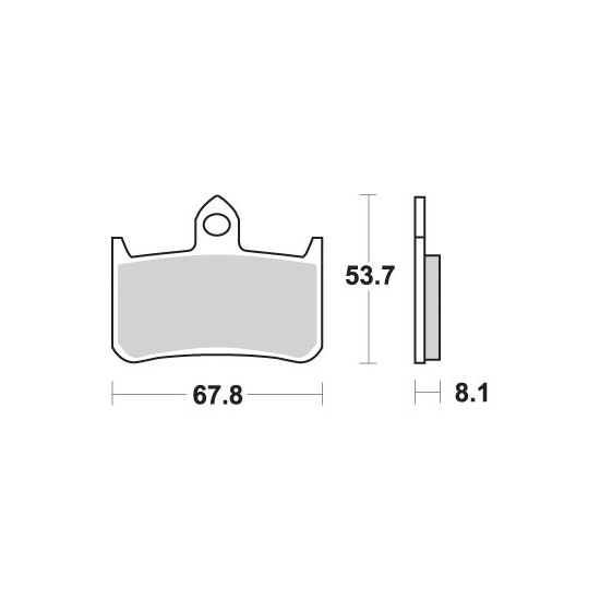 SBS brake pads KH187 STREET EXCEL SINTER gold color