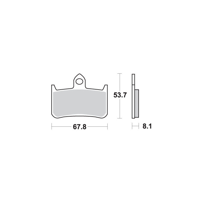 SBS brake pads KH187 STREET EXCEL SINTER gold color