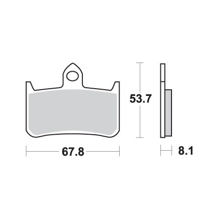 SBS brake pads KH187 STREET EXCEL SINTER gold color