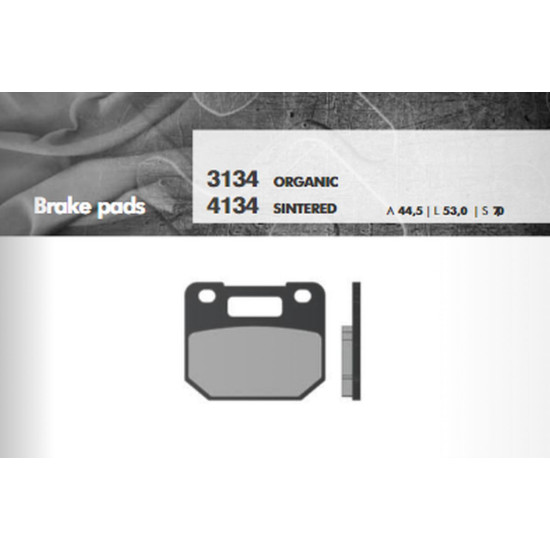 BRENTA brake pads KH110 Metallic sinter (gold color) (FT 4134)