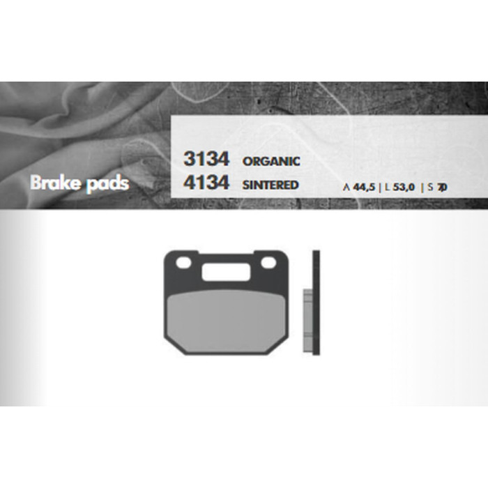 BRENTA brake pads KH110 Metallic sinter (gold color) (FT 4134)