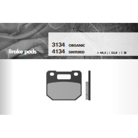 BRENTA brake pads KH110 Metallic sinter (gold color) (FT 4134)