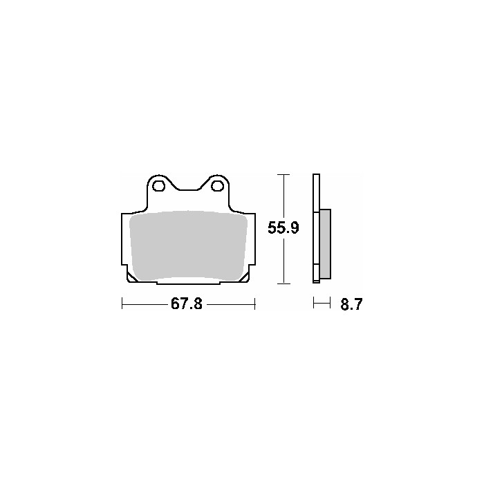 SBS brake pads KH104 STREET EXCEL SINTER gold color