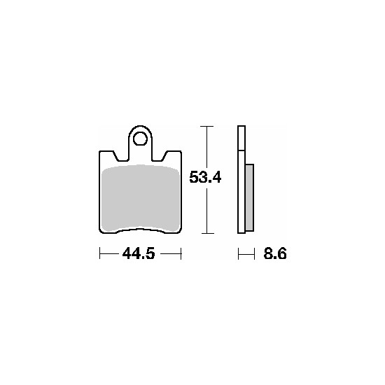 SBS brake pads KH283 MAXI SINTER SINTER gold color