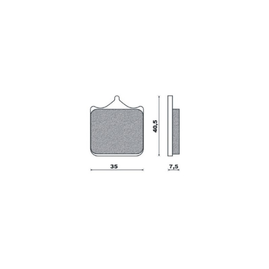 BRENTA brake pads KH322 / 4 Metalic sinter (gold color) (FT 4107)