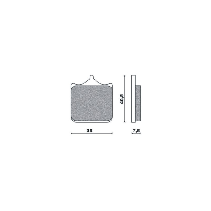 BRENTA brake pads KH322 / 4 Metalic sinter (gold color) (FT 4107)