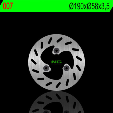 NG brake disc front KEEWAY ZHARA 50 15-18, 125 15-18, RIEJU CROSSER (190X58X3,5mm)