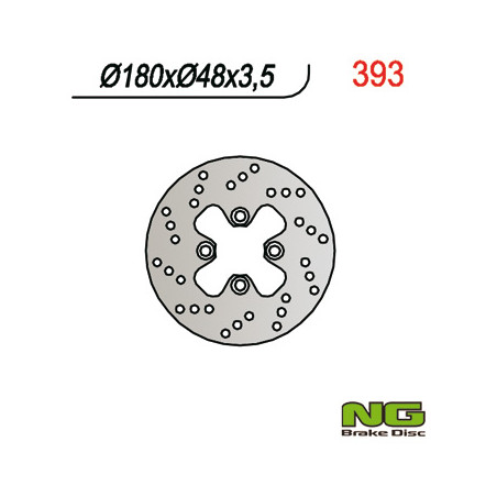 NG brake disc front for scooters YAMAHA / MBK (180x48x3.5)