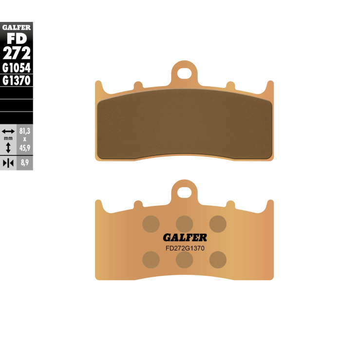 GALFER brake pads KH294 / KH613 Metalic sinter (gold color) STREET BMW front