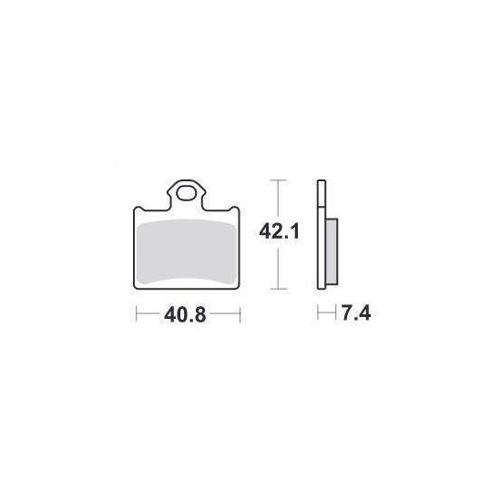 SBS brake pads KH602 OFF-ROAD RACING SINTER gold color fits: KTM FREERIDE, SX85 rear