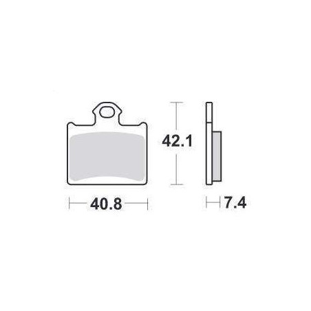 SBS brake pads KH602 OFF-ROAD RACING SINTER gold color fits: KTM FREERIDE, SX85 rear