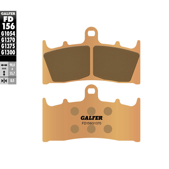 GALFER brake pads KH188 Metalic sinter (gold color) STREET