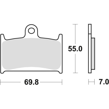 TRW LUCAS brake pads KH145 KH236 ORGANIC SUZUKI GSF 1200 96-00, RF 900 94-97 front