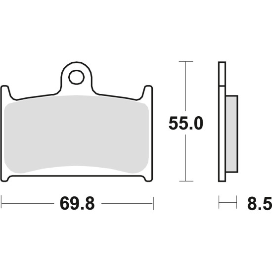 TRW LUCAS brake pads KH145 KH236 SINTER STREET SUZUKI GSXR 750 88-93, GSXR 1100 89-92, TRIUMPH DAYTONA 955 96-06, SPEED