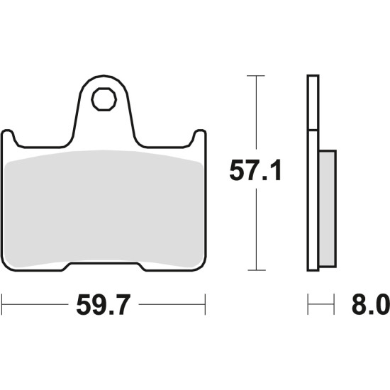 TRW LUCAS brake pads KH254 SINTER STREET VT 750 10-15 CB 1300 98-02 CB 1300 X4 97-99, KAWASAKI ZX7RR 96-99, rear