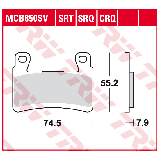TRW LUCAS brake pads KH265 / 296 SINTER STREET KAWASAKI ZX-6R 636 NINJA 13-15, ZX-6R 636 NINJA 16-17, ZX 636 G ZX6R NINJ
