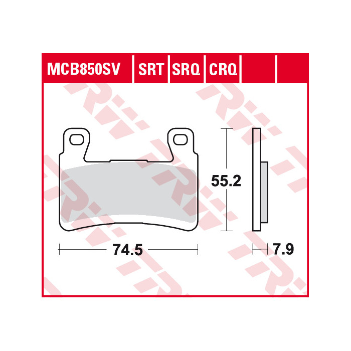 TRW LUCAS brake pads KH265 / 296 SINTER STREET KAWASAKI ZX-6R 636 NINJA 13-15, ZX-6R 636 NINJA 16-17, ZX 636 G ZX6R NINJ