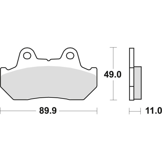 TRW LUCAS brake pads KH69 / 3 SINTER STREET HONDA CBR 600 / XL 600 V 87-90, CX 650 / TURBO 83-85, CB 750 / CB 900 BOLDOR