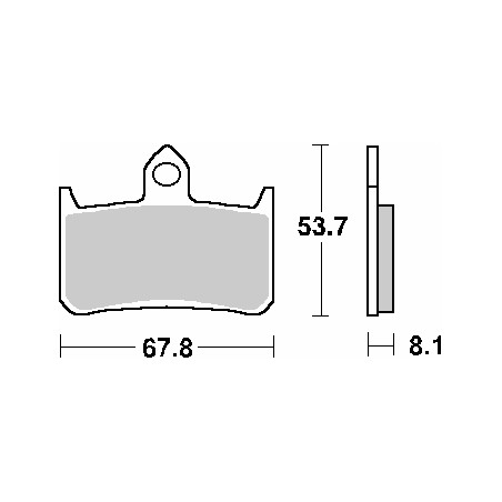 SBS stabdžių kaladėlės KH187 RACING DUAL CARBON spalva