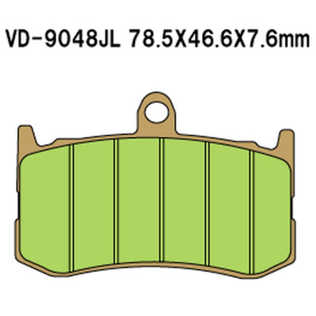 VESRAH brake pads KH491 Metallic sinter (gold color) front TRIUMPH DAYTONA 675 '09-'19 (MADE IN JAPAN)