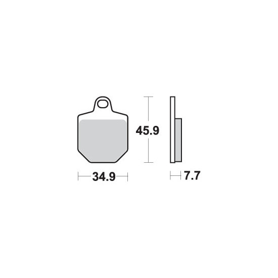 SBS brake pads KH433 / 4 OFF-ROAD RACING SINTER gold color fits: KTM SMR450 / 560 front