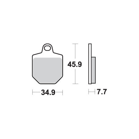 SBS brake pads KH433 / 4 OFF-ROAD RACING SINTER gold color fits: KTM SMR450 / 560 front