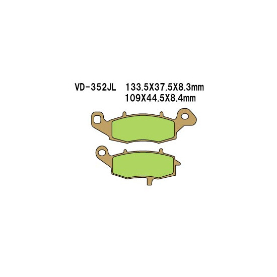 VESRAH brake pads KH229 Metalic sinter (gold color) (MADE IN JAPAN)