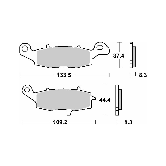 SBS brake pads KH229 STREET CERAMIC color black
