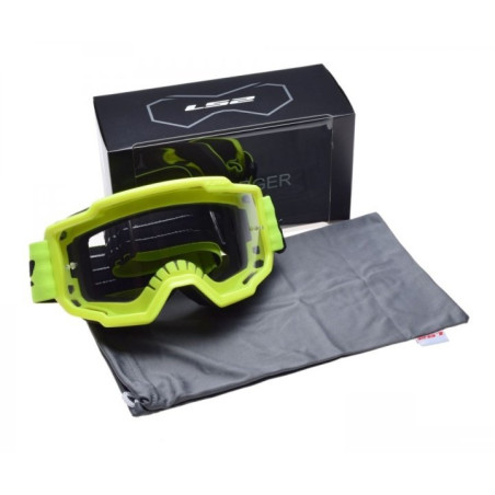 LS2 CHARGER yellow clear goggles