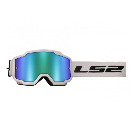 LS2 CHARGER white mirrored glasses