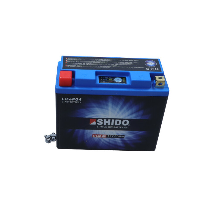 Shido LT12B-BS LION-S- (150X65X130) (YT12B-BS, YT14B-BS, YB16AL-A2) 12V.5AH/300A