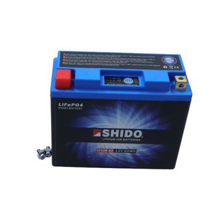 Shido LT12B-BS LION-S- (150X65X130) (YT12B-BS, YT14B-BS, YB16AL-A2) 12V.5AH/300A